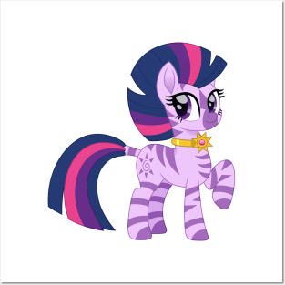 Twilight Sparkle zebra alt Posters and Art